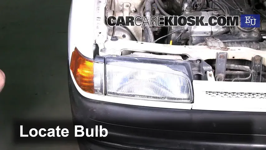 1991 Mazda 323 BG-series 1.3L 4 Cyl. Lights Turn Signal - Front (replace bulb)